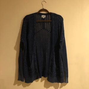Navy Knitted Cardigan